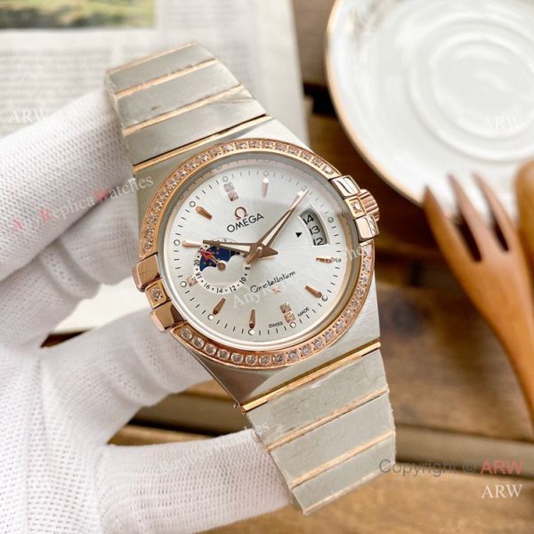 Copy Omega Constellation Moonphase Watch Stainless Steel 39mm Copy Omega Constellation Moonphase Watch Stainless Steel 39mm