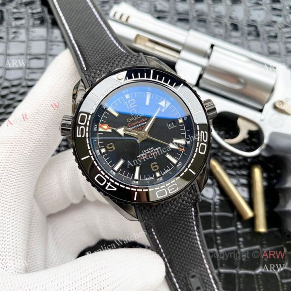 Faux Omega Seamaster Planet Ocean GMT Watches Blue Case Faux Omega Seamaster Planet Ocean GMT Watches Blue Case