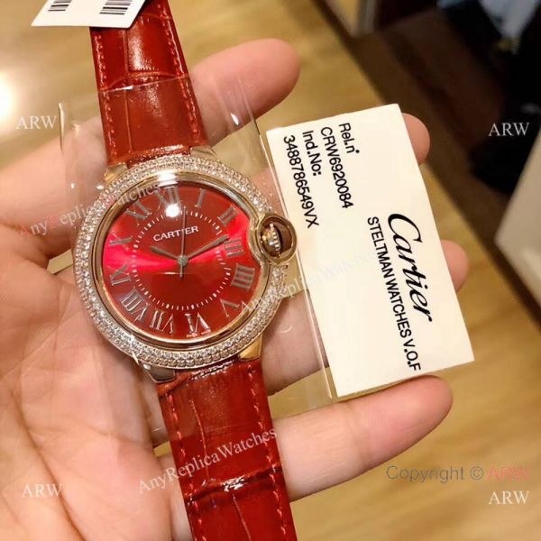 Copy Ballon Bleu De Cartier Red Watches Swiss Quartz Copy Ballon Bleu De Cartier Red Watches Swiss Quartz