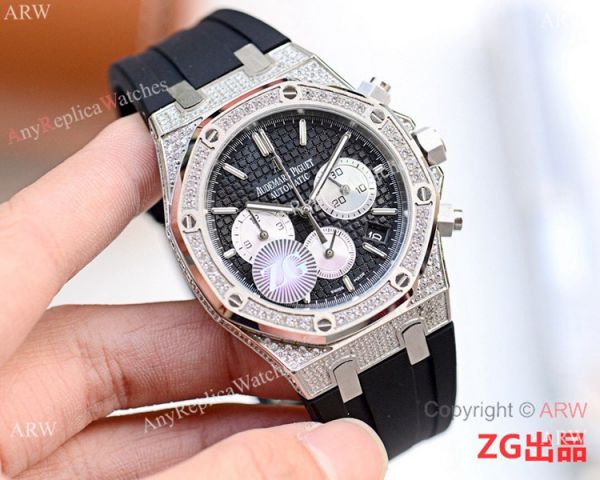 New Copy Audemars Piguet Iced Out Royal Oak VK Chronograph Watch New Copy Audemars Piguet Iced Out Royal Oak VK Chronograph Watch