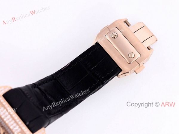 Knockoff Cartier Santos Chronograph Watch Rose Gold Diamond 45mm Knockoff Cartier Santos Chronograph Watch Rose Gold Diamond 45mm