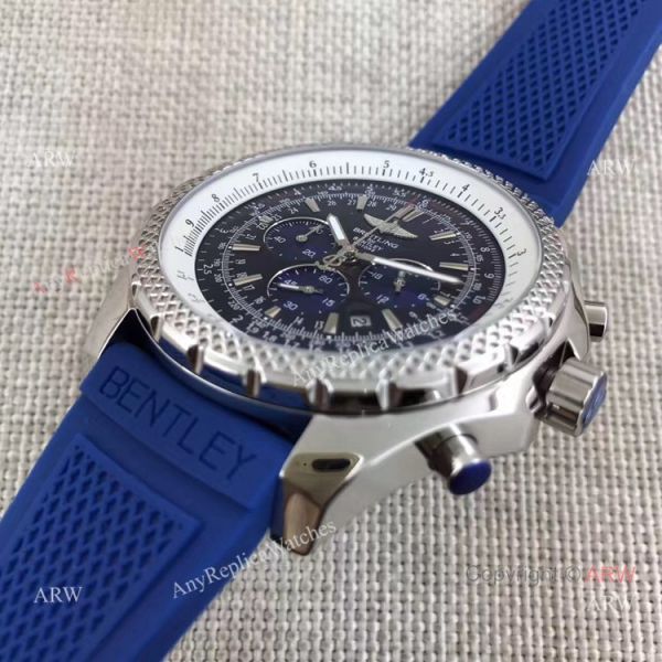 Breitling 1884 Bentley Motors T SS Black Dial w Blue Sub-dial Watch Breitling 1884 Bentley Motors T SS Black Dial w Blue Sub-dial Watch
