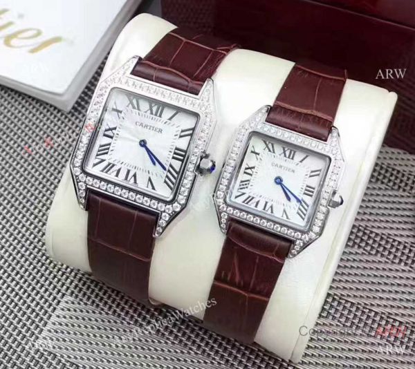 High Quality Cartier Santos Diamond Replica Watch Lover watch High Quality Cartier Santos Diamond Replica Watch Lover watch