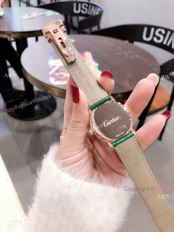 Cartier Rose Gold Green Dial 33mm Watch Swiss Quality Cartier Watch Lady Cartier Rose Gold Green Dial 33mm Watch Swiss Quality Cartier Watch Lady