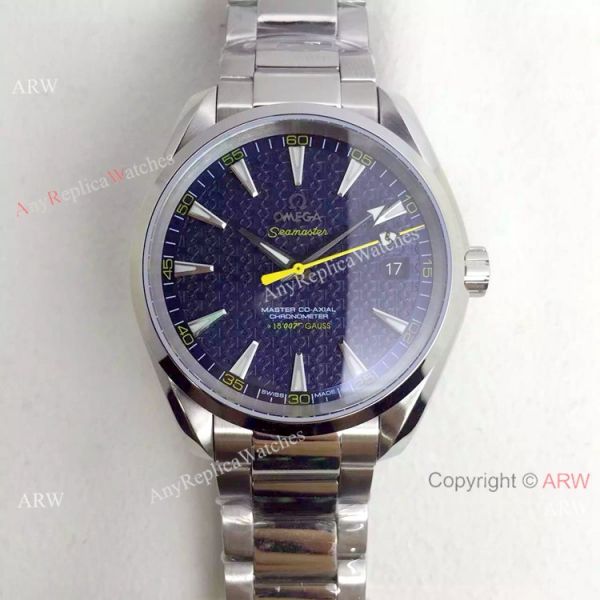 Swiss Omega Seamaster 15 007 Gauss Blue Face Watch Swiss Omega Seamaster 15 007 Gauss Blue Face Watch