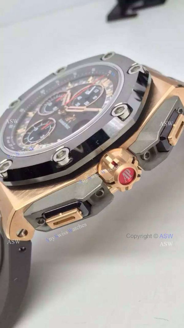 Swiss Audemars Piguet Michael Schumacher Royal Oak Offshore Black Leather Band Watch Swiss Audemars Piguet Michael Schumacher Royal Oak Offshore Black Leather Band Watch