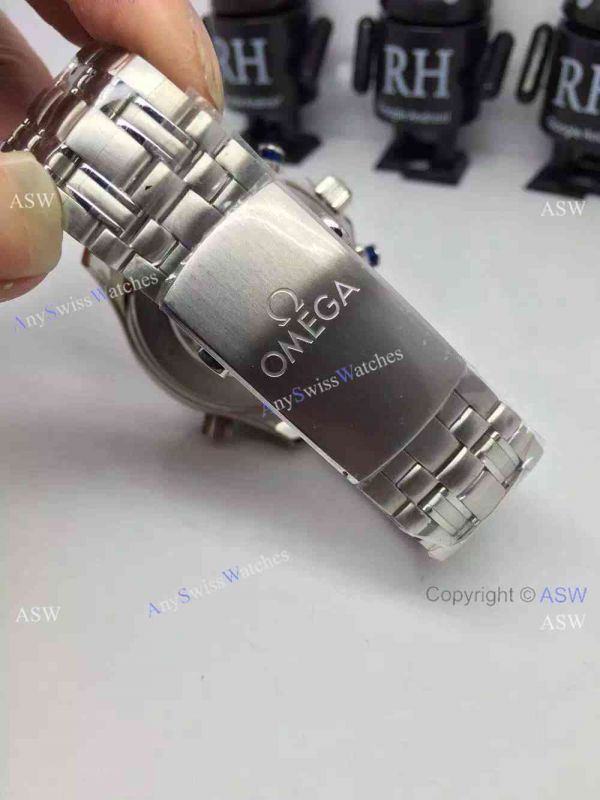 Grade 1A Swiss Omega Seamaster 300 Replica Watch SS Blue Chronograph Dial Grade 1A Swiss Omega Seamaster 300 Replica Watch SS Blue Chronograph Dial