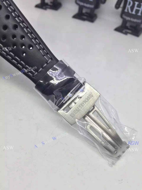 Replica Swiss Audemars Piguet Royal Oak Ruben Barrichello Watch Black Leather Replica Swiss Audemars Piguet Royal Oak Ruben Barrichello Watch Black Leather