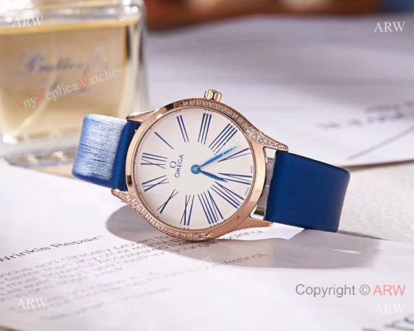2018 Copy Omega De Ville Tresor Lady Watch Rose Gold Case 2018 Copy Omega De Ville Tresor Lady Watch Rose Gold Case