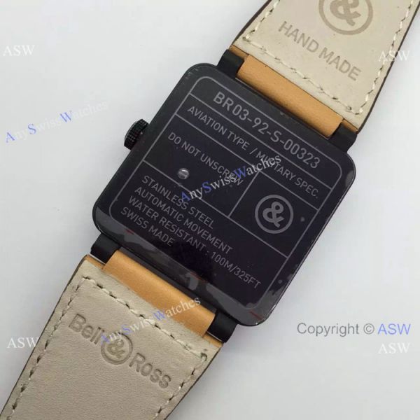 Swiss Replica Bell Ross BR 03-92 Watch brown leather Swiss Replica Bell Ross BR 03-92 Watch brown leather