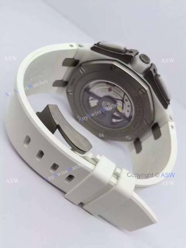 Copy Swiss Audemars Piguet The carbon fiber White Ceramic White Rubber Watch Copy Swiss Audemars Piguet The carbon fiber White Ceramic White Rubber Watch
