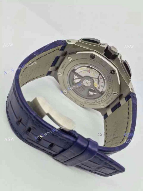 Swiss Copy Audemars Piguet Watch Blue Dial Blue Leather Swiss Copy Audemars Piguet Watch Blue Dial Blue Leather