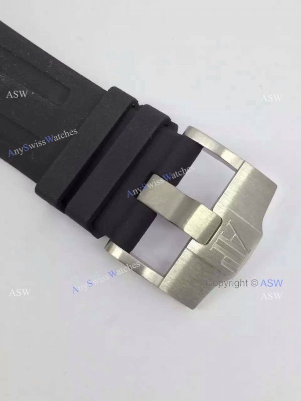 Swiss Audemars Piguet Replica Watch SS White Black Rubber Watch Swiss Audemars Piguet Replica Watch SS White Black Rubber Watch