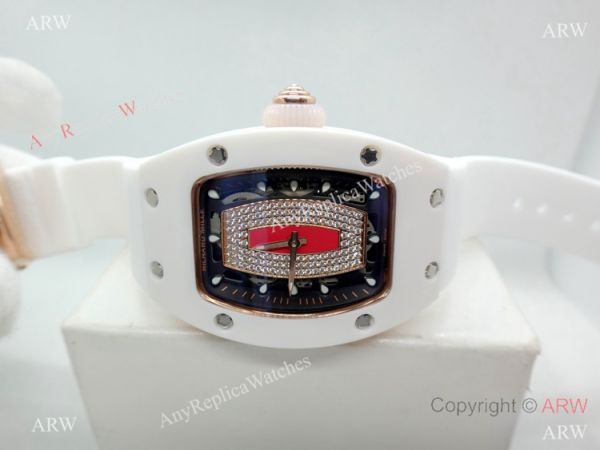 Replica Swiss Richard Mille Watch RM07-1 White Ceramic Case Rubber Band Replica Swiss Richard Mille Watch RM07-1 White Ceramic Case Rubber Band