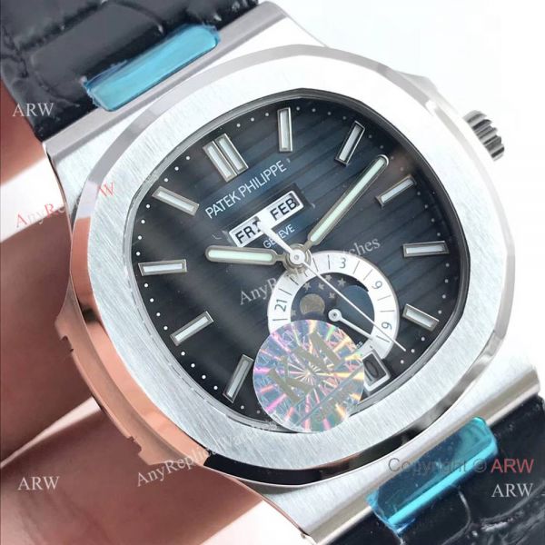 Swiss Patek Philippe Nautilus Day Date Blue Dial Watch Replica Swiss Patek Philippe Nautilus Day Date Blue Dial Watch Replica