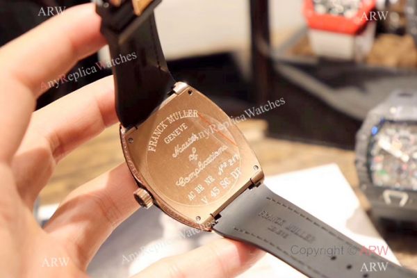 2019 Copy Franck Muller Vanguard IRON PXL Watch Rose Gold Iced Out Case 2019 Copy Franck Muller Vanguard IRON PXL Watch Rose Gold Iced Out Case