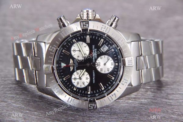 Knockoff Breitling COLT Stainless Steel White Chronograph Watch Knockoff Breitling COLT Stainless Steel White Chronograph Watch