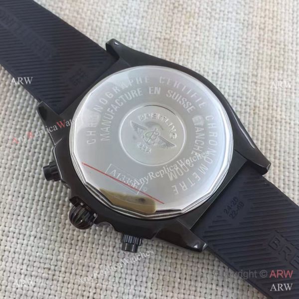 Copy Breitling Chronomat B01 Black Case RUBBER Strap Men Watch Copy Breitling Chronomat B01 Black Case RUBBER Strap Men Watch