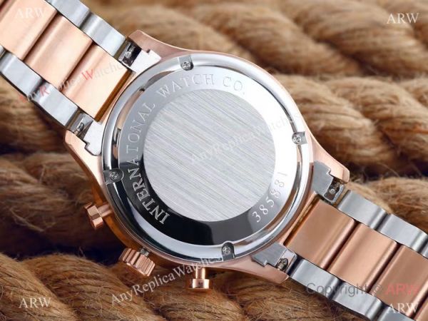 IWC Portuguese Black Face 2-Tone Rose Gold Case Copy Watch IWC Portuguese Black Face 2-Tone Rose Gold Case Copy Watch