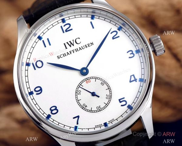 IWC Schaffhausen Portuguese 8 Days Replica Watch SS White Dial IWC Schaffhausen Portuguese 8 Days Replica Watch SS White Dial