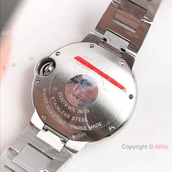 AAA Fake Cartier Ballon Bleu Quartz Watch White Roman Dial AAA Fake Cartier Ballon Bleu Quartz Watch White Roman Dial