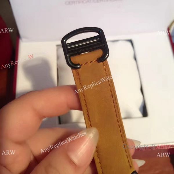 Buy Replica Cartier Ballon Bleu Automatic Watch Brown Leather ADLC coating Case Buy Replica Cartier Ballon Bleu Automatic Watch Brown Leather ADLC coating Case