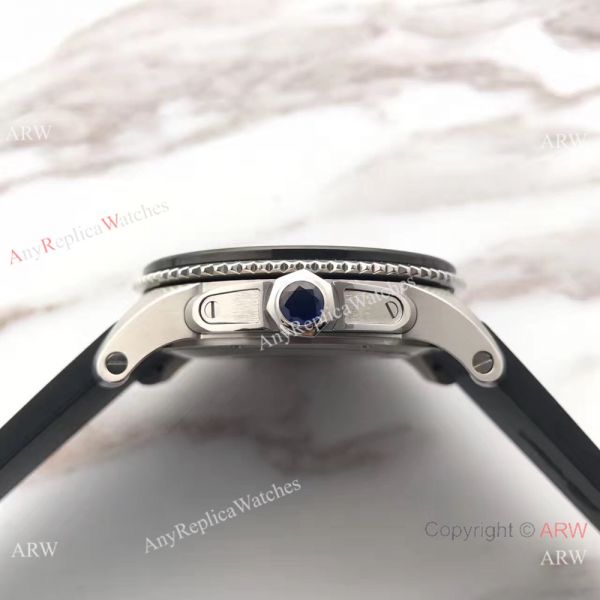 Swiss Grade Cartier Calibre De Diver W710056 watch SS Black Rubber Swiss Grade Cartier Calibre De Diver W710056 watch SS Black Rubber