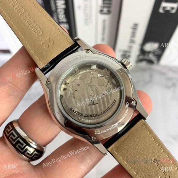 Copy Jaeger-LeCoultre Master Calendar Watch Silver Face Black Leather strap Copy Jaeger-LeCoultre Master Calendar Watch Silver Face Black Leather strap