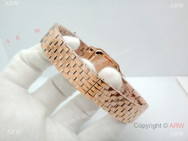 Panthere De Cartier Silver Dial Rose Gold watch 27mm Medium size Panthere De Cartier Silver Dial Rose Gold watch 27mm Medium size