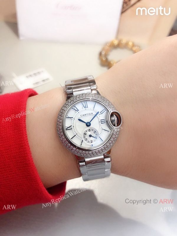 Clone Cartier Ballon Bleu de 28mm Watch Quartz Movement Clone Cartier Ballon Bleu de 28mm Watch Quartz Movement