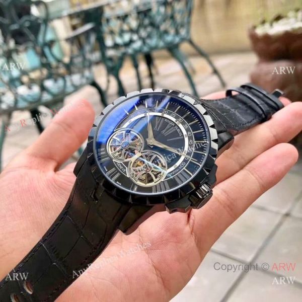 Copy Roger Dubuis Excalibur 46 Watches Rose Gold Double Tourbillon Copy Roger Dubuis Excalibur 46 Watches Rose Gold Double Tourbillon