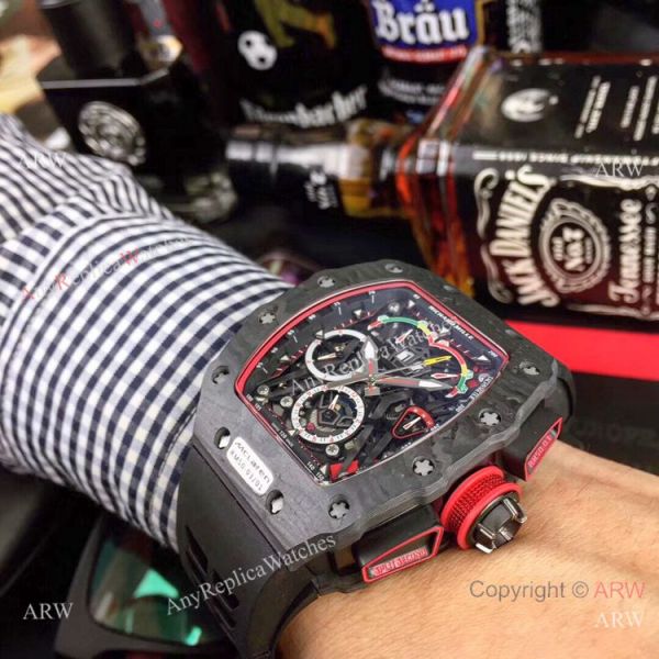 Swiss Quality Richard Mille RM50 03-01 McLaren F1 Skeleton Face Watch Carbon case Swiss Quality Richard Mille RM50 03-01 McLaren F1 Skeleton Face Watch Carbon case