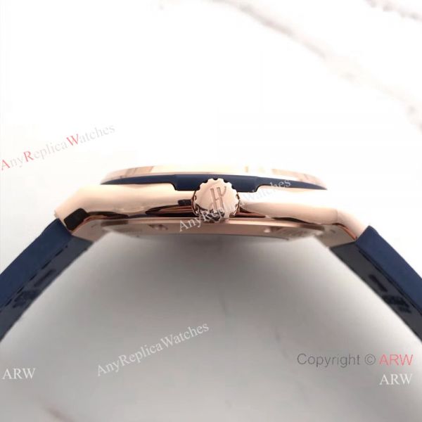 Swiss Grade Copy Hublot Rose Gold Blue Watch Classic Fusion 42mm New Model Swiss Grade Copy Hublot Rose Gold Blue Watch Classic Fusion 42mm New Model