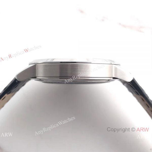 Montblanc Meisterstuck Watch Stainless Steel White Face Black Leather Strap Montblanc Meisterstuck Watch Stainless Steel White Face Black Leather Strap