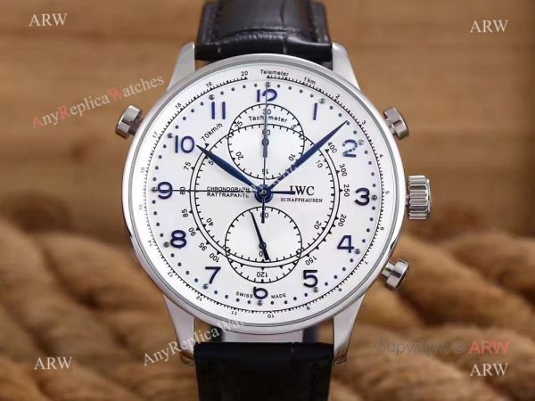 Newest Fake IWC Portugieser Rattrapante IW371215 SS Blue Markers Watch 41mm Newest Fake IWC Portugieser Rattrapante IW371215 SS Blue Markers Watch 41mm
