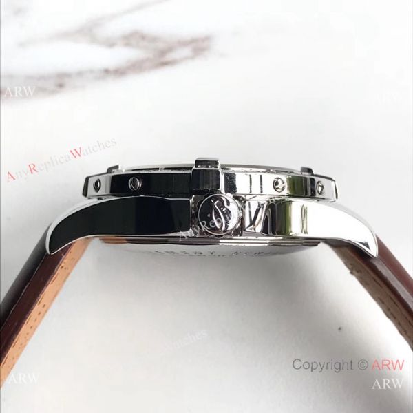 Swiss Grade Breitling Colt Automatic Chronometre 500m Watch White Dial Brown Leather Swiss Grade Breitling Colt Automatic Chronometre 500m Watch White Dial Brown Leather
