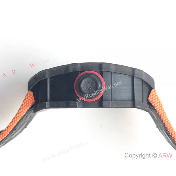 Replica Richard Mille RM 35-01 Rafael Nadal Carbon Watch Orange Nylon Strap Replica Richard Mille RM 35-01 Rafael Nadal Carbon Watch Orange Nylon Strap