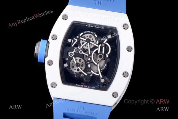 Swiss Richard Mille Bubba Watson RM055 White Ceramic Knockoff Watch Swiss Richard Mille Bubba Watson RM055 White Ceramic Knockoff Watch