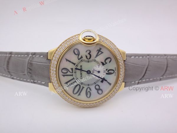 Cartier Ballon Bleu Gold Case Diamond Bezel Womens Fake Cartier Watch Cartier Ballon Bleu Gold Case Diamond Bezel Womens Fake Cartier Watch