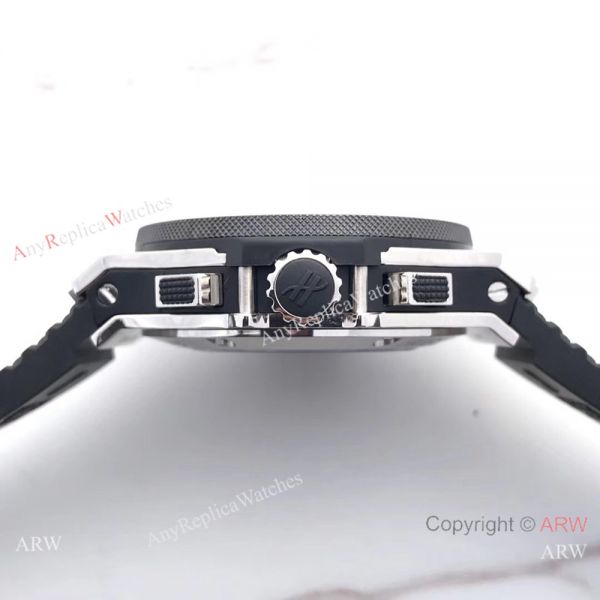 Swiss Grade Replica Hublot Big Bang 4100 Chrono watch SS Black Bezel Swiss Grade Replica Hublot Big Bang 4100 Chrono watch SS Black Bezel
