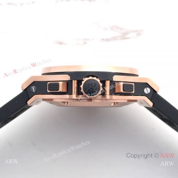 Fake Hublot Big Bang Rose Gold Chronograph Watch SWISS 4100 Fake Hublot Big Bang Rose Gold Chronograph Watch SWISS 4100