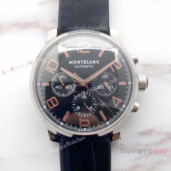 Swiss Grade 1 7750 MontBlanc Timewalker SS Rose Gold Markers / Mont Blanc Knock Off Watch Swiss Grade 1 7750 MontBlanc Timewalker SS Rose Gold Markers / Mont Blanc Knock Off Watch