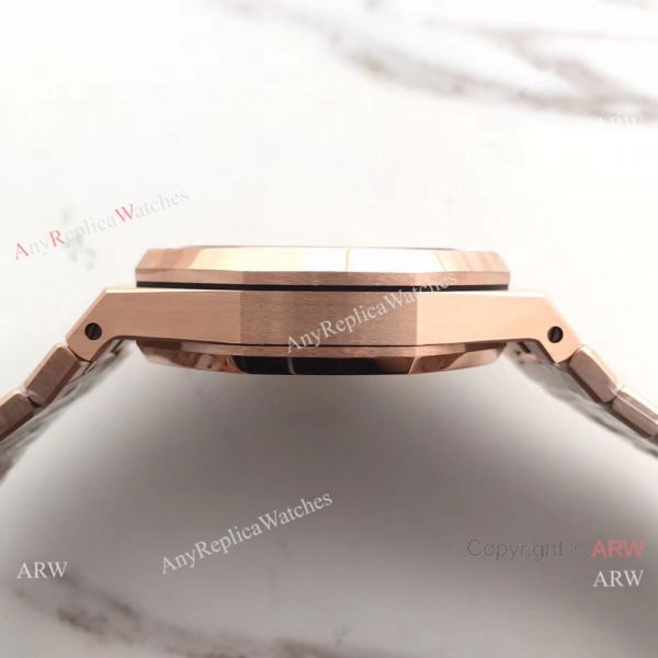 JH Copy Audemars Piguet Royal Oak Automatic Extra Thin Watch Rose Gold Diamond Bezel JH Copy Audemars Piguet Royal Oak Automatic Extra Thin Watch Rose Gold Diamond Bezel