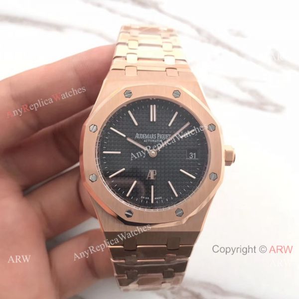 New Audemars Piguet Royal Oak Extra Thin Replica Watch 39mm Rose Gold Blue Dial New Audemars Piguet Royal Oak Extra Thin Replica Watch 39mm Rose Gold Blue Dial