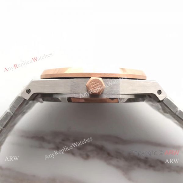 New Audemars Piguet Royal Oak Extra Thin 2-Tone Rose Gold White Watch 39mm New Audemars Piguet Royal Oak Extra Thin 2-Tone Rose Gold White Watch 39mm