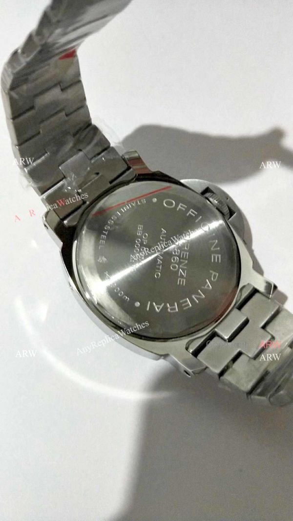 Officine Panerai Firenze PAM090 Power Reserve Watch / Panerai Luminor Steel Bracelet Officine Panerai Firenze PAM090 Power Reserve Watch / Panerai Luminor Steel Bracelet