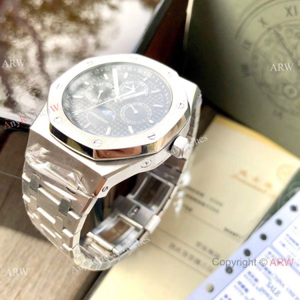 Audemars Piguet Royal Oak Perpetual Calendar Watches Stainless Steel Gray Dial Audemars Piguet Royal Oak Perpetual Calendar Watches Stainless Steel Gray Dial