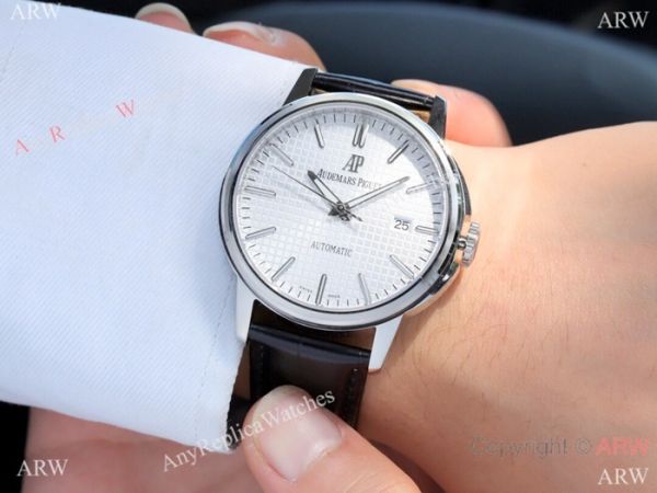 New Fake Audemars Piguet 40mm Watch SS White Dial Automatic New Fake Audemars Piguet 40mm Watch SS White Dial Automatic