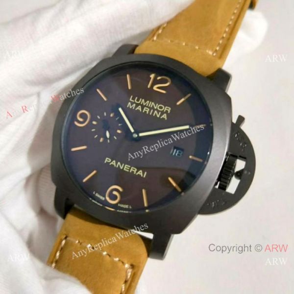 Panerai Luminor Marina Black Steel Replica Watch PAM386 Panerai Luminor Marina Black Steel Replica Watch PAM386