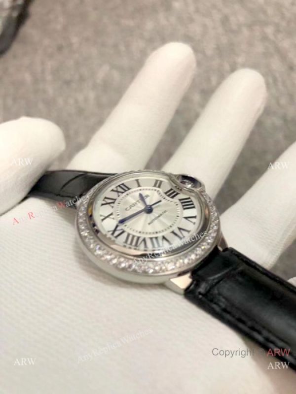 Ballon Bleu De Cartier 33mm Watch Stainless Steel Quartz Movement Ballon Bleu De Cartier 33mm Watch Stainless Steel Quartz Movement